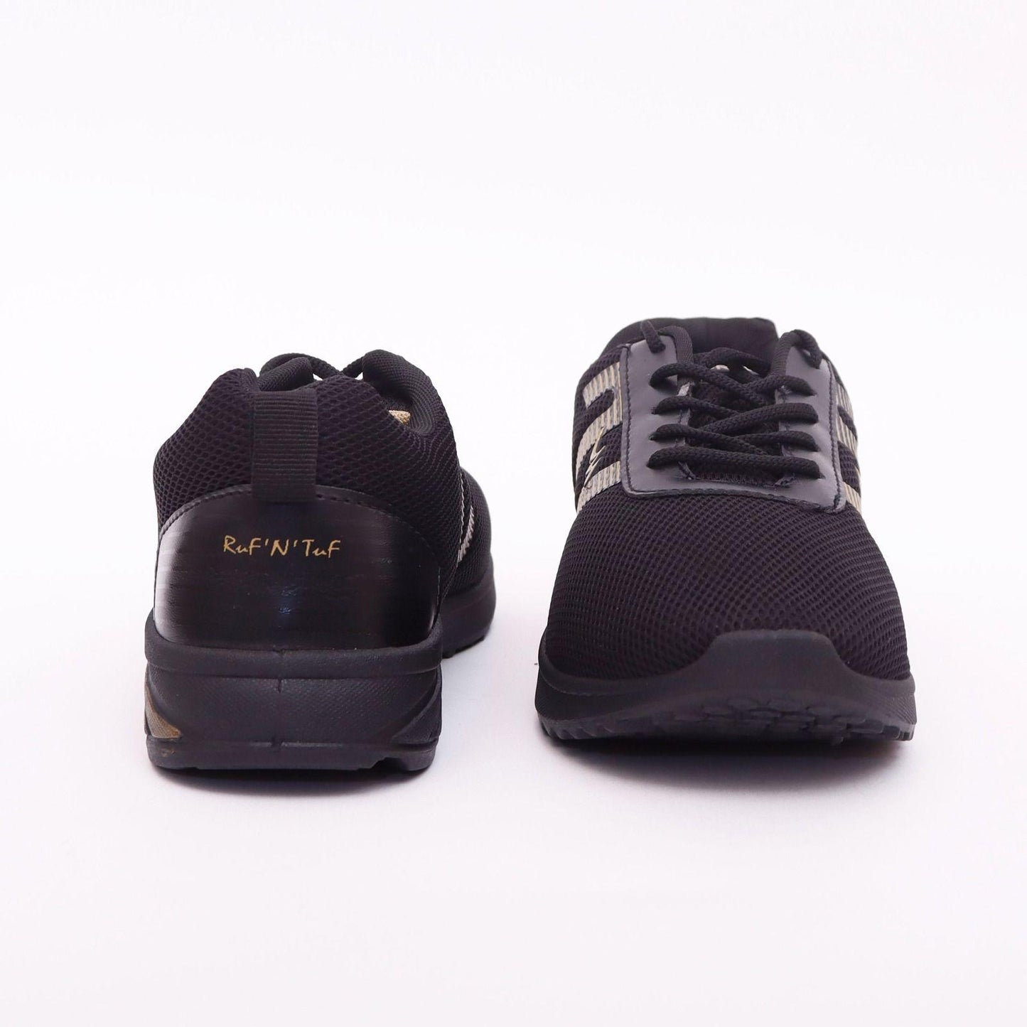 Richale New Latest Black Gold Shoes For Mens