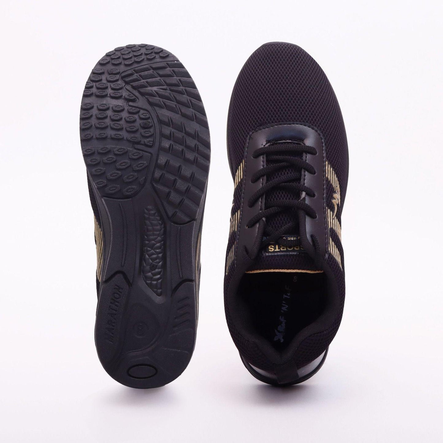 Richale New Latest Black Gold Shoes For Mens